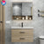 Modern simple toilet bathroom cabinet hand washing face basin mirror cabinet combination Nordic