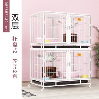 BOUSSAC Pet House and Cat Cage Breeding Three-tier Villa Shop Double-decker Nest Foster Dog Pigeon