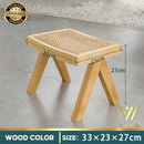 Nordic Rattan Chair Balcony Leisure Chair Lazy Solid Wood Sofa Chair Single Household Rattan