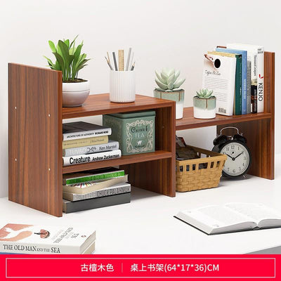 Creative Bookshelf With Wooden High Capacity Desktop Cabinet Simple Table Small Bookcase Student