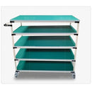 Syezyo Anti-static Foldable Trolley Tool Trolley Cart Rack Workshop Multi-layer Material Weekly