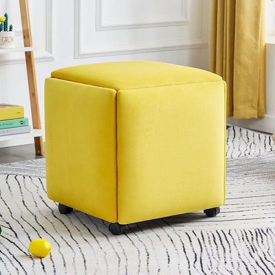 DF 5-IN-1 Sofa Stool Chair Multifunctional Storage Stool Portable Shoe Stool Combination Foldable