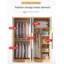 Solid Wood Wardrobe Bedroom Modern Simple Large Capacity Nordic Wardrobe Clothes Storage Cabinet