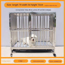 2020 Large Bold Stainless Steel Folding Golden Hair Haschsi Samoya Dog Indoor With Toilet Pet Cage