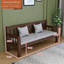 Sofa Solid Wood Small Apartment Wooden Simple Three-person Chair Double Bench Living Room