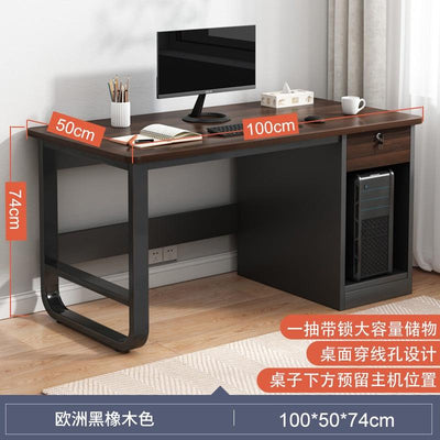 Simple Study Table Easy To Install Study Table With Bookshelf Small Office Table