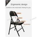 Desiny Frame Foldable Chair Folding Steel Portable Cushion Home Office Simple Outdoor Waterproof