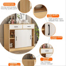 Zxd 【In Stock】Kitchen Cabinet Sideboard Sliding Door Balcony Kitchen Storage Bay Window Storage