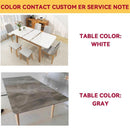 【High Quality】Dining Table Set Sintered Stone Table Set Extendable Marble Table Foldable Friction