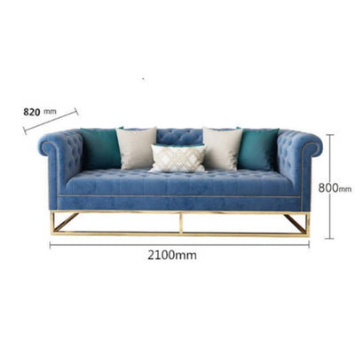 SENBIJU 🔥ready Stock🔥living Room Single Double Three-person Pull-down Velvet Fabric Art Sofa