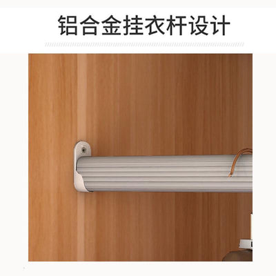 Wardrobe Simple Bedroom Wardrobe Large Capacity Wooden Cabinet