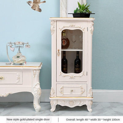 European Small Wine Cabinet White Dining Cabinets Locker Kitchen Display Cabinets Tea Cabinets