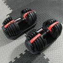 Dumbbell Set Fitness Men's Wrap Gum Dumbbell Removable Auto-adjustable 1kg-24kg&2kg-42 Kg