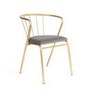 Ins Wind Chair Iron Gold Dining Chair Nordic Net Black Milk Tea Shop Table And Chair Combination