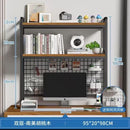 Desktop Shelf Desk Pegboard Wall Shelf Desktop With Grid Multi-layer Shelves Home Students Computer