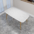 SENBIJU European Light Marble Household Small Family Tables and Chairs Combination Modern Simple