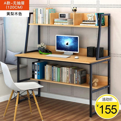 Computer Modern Office Simple Bookshelf Desk Combination Bedroom Small Table