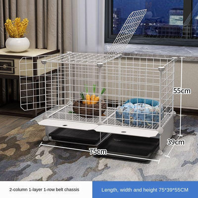 Pet Playpen Cat Rabbit Fence Isolation Door Plastic Indoor Cage Kennel