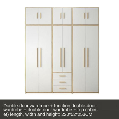 Nordic Wardrobe Simple Modern Economy Assembly Two-door Board Simple Custom Small Bedroom Wardrobe