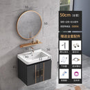 K.T Aluminum Alloy Mirror Cabinet Bathroom Cabinet Combination Small Cabinet Bathroom Integrated