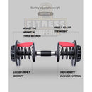 Dumbbell Set Fitness Men's Wrap Gum Dumbbell Removable Auto-adjustable 1kg-24kg&2kg-42 Kg