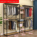 Frame Clothing Shop Display New Home Iron Double-decker Display Cabinet Floor Clothes Shelf Hanger