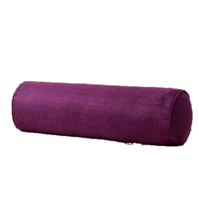 Cotton And Linen Neck Protection Cylindrical Pillow Yoga Pillow Beauty Bed Pillow Sofa Pillow Round