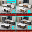 SENBIJU TV Cabinet Nordic Coffee Table Combination Gloss Tempered Glass Living Room Tv Console