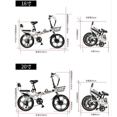 Phoenix🚴‍♀️Folding Bike Spot Road Bikes Ready Stockfolding Bicycles, Women''s Lightweight Portable