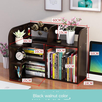 Desk Small Bookshelf on Simple Office Desktop Rack Multi-layer Student Dormitory Storage Children