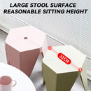 【BUY 3 GET 1 FREE】Stackable Small Stool Durable Solid Color Plastic Stool Thickened Dining Chair