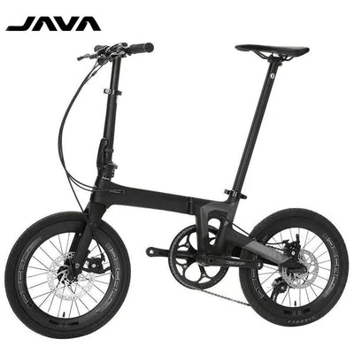 Java Foldable Bicycle X1 Carbon Fiber Car 16 inch 18 Variable Speed Oil Pressure Double Disc Brake