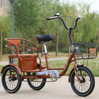 Yashidi🔥Tricycle Adult Bicycle Middle And Old Age Scooter Household Double Old Man Human Bike