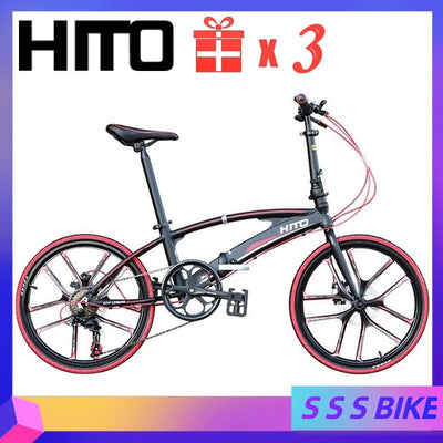 Hito Foldable Bike X6 20/22 Inch Foldable Bicycle Shimano 7-speed Variable Speed Bicycle Ultra-light