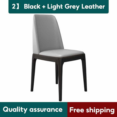 Nordic modern dining chair fashion waterproof dressing chair modern back chair PU leather dining