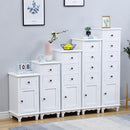 Seamless Solid Wood Storage Bedroom Simple Bedside Table Ultra Narrow-band Door Chest of Drawers