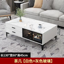 SENBIJU TV Cabinet Nordic Coffee Table Combination Gloss Tempered Glass Living Room Tv Console