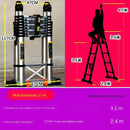 Thickened Aluminum Alloy Multi-function Telescopic Engineering Ladder Portable Herringbone Household