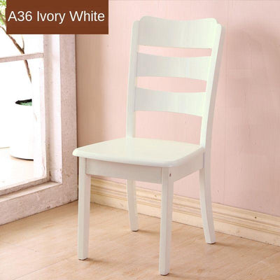 Solid Wooden Dining Chair Family Hotel Restaurant Chair Log Chair