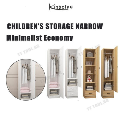 Kinbolee Mini Wardrobe Narrow Cabinet Single-door Wardrobe Small Room Children's Wardrobe