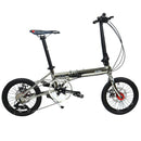 KOSDA KB1608-DZ Foldable Bicycle Folding Bicycle 16 Inch 8 Speed Aluminum Alloy Bicycle Student