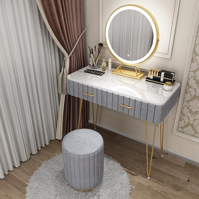 SEVEN Kiwifruit Nordic Dressing Table Bedroom Modern Simple Net Red Ins Style Marble Dressing Table