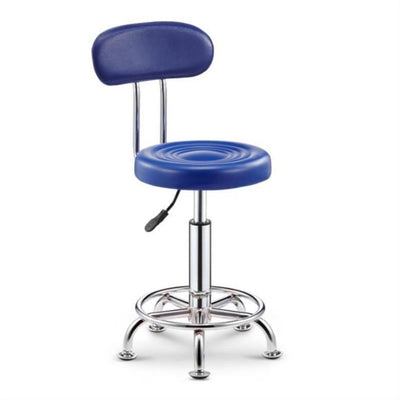 Leather Bar Stool Swivel Chair High Back Lifting Bar Chair Beauty Barber Shop Chair Round Stool With