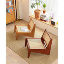 PINA 【Natural rattan】Lounge chair Rattan chair single person sofa chair Solid wood Rattan woven