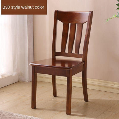 Solid Wooden Dining Chair Family Hotel Restaurant Chair Log Chair