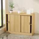 Zcm 【In Stock】Kitchen Cabinet Sideboard Sliding Door Balcony Kitchen Storage Bay Window Storage