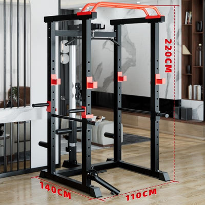 Comprehensive Training Device Home Gantry Squat Rack Gym Barbell Bench Press Rack