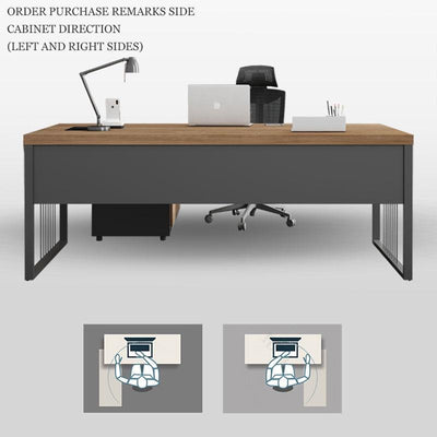 2021 Office Executive Table Simple Modern Single Computer Boss Desk Chair Combination