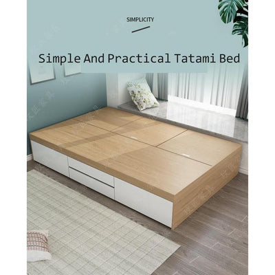 🔥 Great Island Superior Field Bed Custom-made Solid Wood By Step Rice Floor Box Japanese Tatami