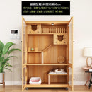 Byto Cat Cage Villa Solid Wood Luxury Three Floor Household Cat Cabinet General Breeding Room Pet